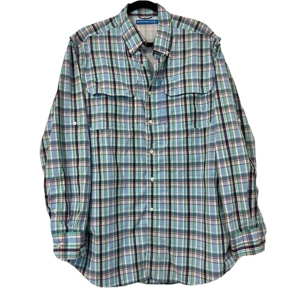 Southern Tide Plaid Button Down Shirt - Picture 1 of 8